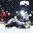 PARIS, FRANCE - MAY 6: Switzerland's Vincent Praplan #8 and Slovenia's Klemen Pretnar #7 and Gasper Kroselj #32 look on after Switzerland's Romain Loeffel #55 (not shown) scores to make it 3-0 for team Switzerland during preliminary round action at the 2017 IIHF Ice Hockey World Championship. (Photo by Matt Zambonin/HHOF-IIHF Images)